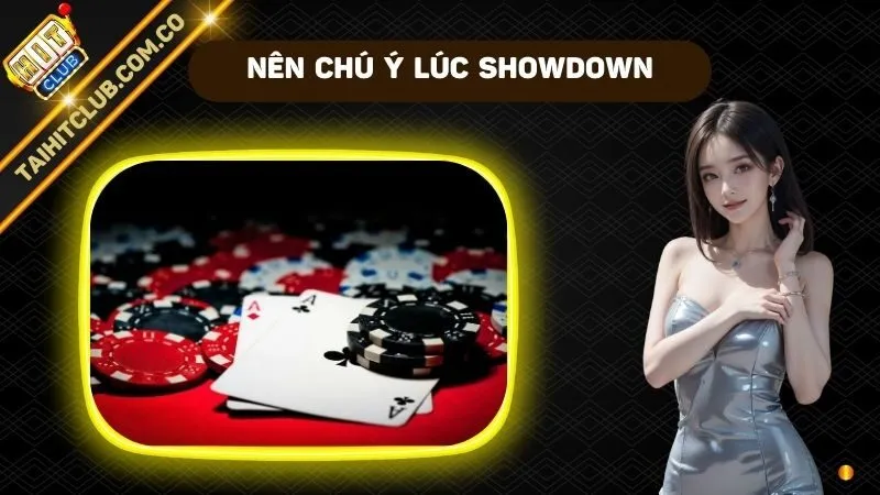 Nên chú ý cách chơi lúc Showdown