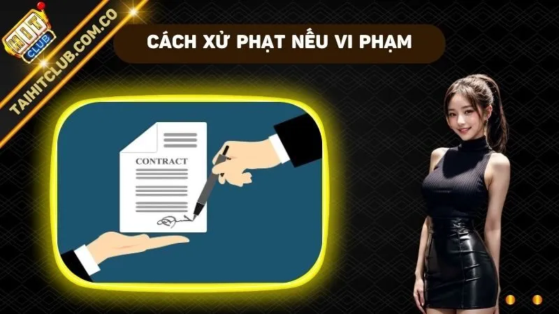 Cách xử phạt nếu vi phạm điều khoản